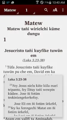 Mapudungun Biblia android App screenshot 2