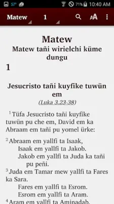 Mapudungun Biblia android App screenshot 3